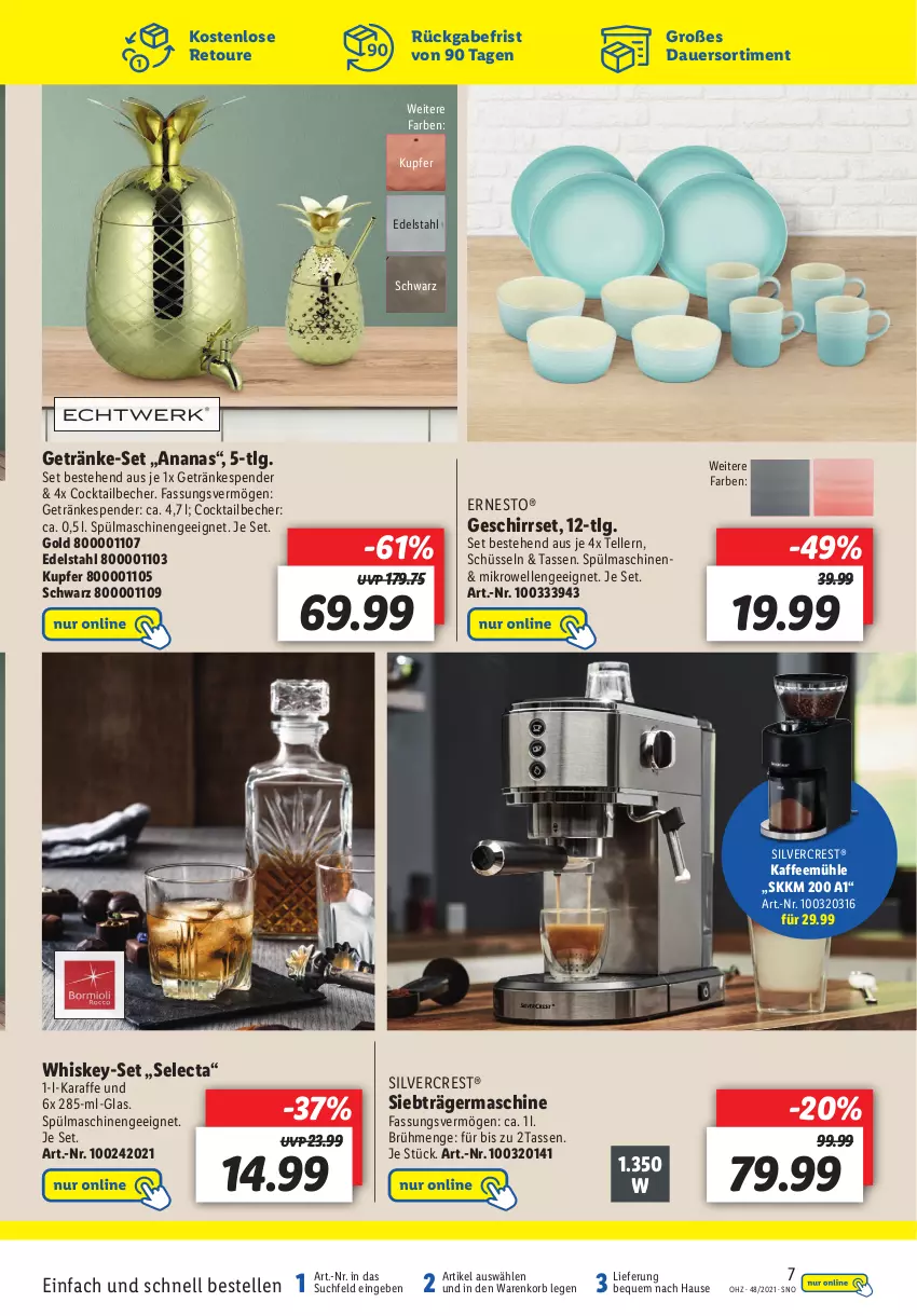 Aktueller Prospekt Lidl - Wochen-Highlights im Onlineshop - von 29.11 bis 05.12.2021 - strona 7