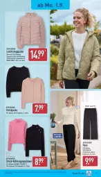 Gazetka promocyjna Aldi Nord - Von Montag - Gazetka - ważna od 06.09 do 06.09.2025 - strona 17 - produkty: bio, ecovero, Finish, gin, hose, Jacke, lenzing, Pullover, Steppjacke, Strickjacke, Ti, up2fashion, ZTE