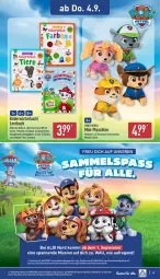 Gazetka promocyjna Aldi Nord - Von Montag - Gazetka - ważna od 06.09 do 06.09.2025 - strona 19 - produkty: aldi, buch, dell, deo, elle, Mode, Paw Patrol, Plüsch, rel, Spiele, Ti