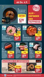 Gazetka promocyjna Aldi Nord - Von Montag - Gazetka - ważna od 06.09 do 06.09.2025 - strona 28 - produkty: aldi, backwaren, bio, braten, brustfilet, Donut, eis, filet, fleisch, geback, geschnetzeltes, gewürz, grill, gyros, Hähnchenfleisch, henkel, kotelett, marinade, mars, milch, Ofen, pute, reis, rotwein, sauce, schenkel, schinken, schnitten, schoko, schokolade, schokoladen, schwein, schweine, schweinenacken, spare ribs, steak, steaks, Ti, tiefpreis, wein, weine, Zelt