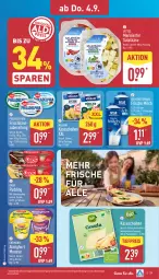 Gazetka promocyjna Aldi Nord - Von Montag - Gazetka - ważna od 06.09 do 06.09.2025 - strona 29 - produkty: almighur, almighurt, Becher, Dany, ehrmann, ehrmann almighurt, eis, frische milch, frischkäse, gin, Käse, käsescheiben, milch, milram, mousse, philadelphia, pudding, reis, sahne, salat, Ti, tiefpreis, trolli, weihenstephan, ZTE
