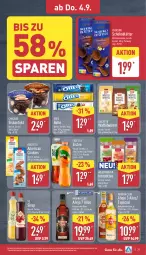 Gazetka promocyjna Aldi Nord - Von Montag - Gazetka - ważna od 06.09 do 06.09.2025 - strona 31 - produkty: beutel, biscotto, cookie, cookies, eis, eiskonfekt, eistee, elle, flasche, fuze tea, gin, Havana Club, Instanttee, oreo, reis, rum, schoko, sirup, tee, teller, Ti, würfel, Yo, ZTE, zucker