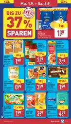 Gazetka promocyjna Aldi Nord - Von Montag - Gazetka - ważna od 06.09 do 06.09.2025 - strona 9 - produkty: apfel, Asia Green Garden, aus der tiefkühlung, bag-in-box, beutel, brot, burgunder, chicken nuggets, cin, dip, eis, erbsen, grauburgunder, hartkäse, hartweizen, Käse, kichererbsen, Mirácoli, natur, nuggets, obst, pasta, reis, Rivaner, sandwich, sauce, spaghetti, Ti, tisch, tomate, tomaten, tomatenmark, wein, Weißwein, zucker