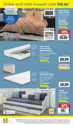 Gazetka promocyjna Lidl - Wochen-Highlights im Onlineshop - Gazetka - ważna od 03.07 do 03.07.2022 - strona 10 - produkty: angebot, angebote, Bau, baumwolle, bett, Betttuch, bettwäsche, bier, bierbaum, decke, eis, elle, federkern, federkernmatratze, kernmatratze, kissen, Kissenbezug, Liege, mako-satin bettwäsche, matratze, matratzen, natur, ndk, orange, reis, rel, ring, Schal, Schale, Sofa, spannbetttuch, Tasche, taschen, taschenfederkernmatratze, telefon, Ti, tisch, topper, tuc, uhr, wolle