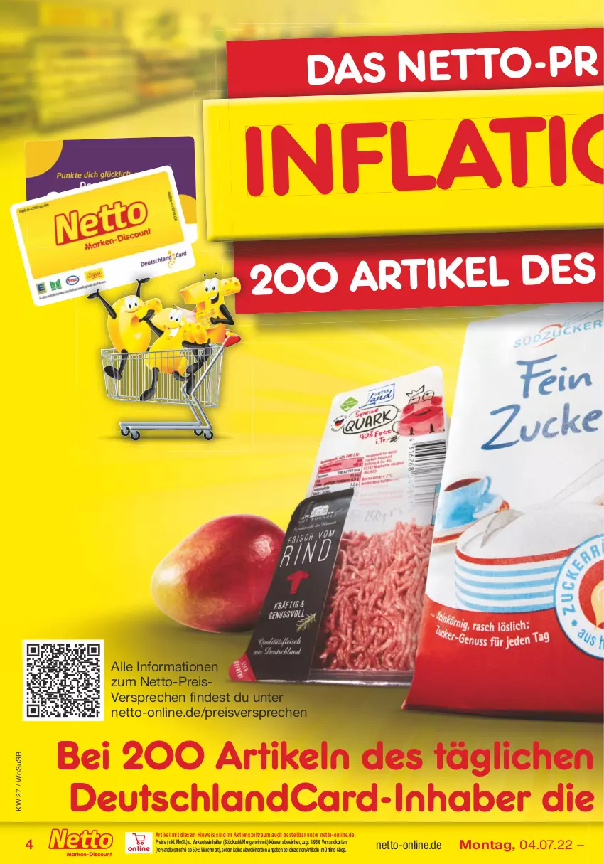 Aktueller Prospekt Netto Marken-Discount - Filial-Angebote - von 04.07 bis 09.07.2022 - strona 4 - produkty: deutschlandcard, eis, ndk, reis, Ti, usb, versandkostenfrei