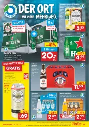 Gazetka promocyjna Netto Marken-Discount - Filial-Angebote - Gazetka - ważna od 09.07 do 09.07.2022 - strona 19 - produkty: alkohol, Alwa, angebot, Bad, bestpreis, bier, eis, erdinger, flasche, glasflasche, grapefruit, griesson, heineken, hochwald, limo, limonade, limonaden, mineralwasser, oder radler, orange, pils, pilsener, premium pils, radler, reis, rwe, Sport, Sprudel, steiner, Ti, usb, warsteiner, wasser, zitrone, ZTE