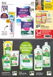 Gazetka promocyjna Edeka - Angebote der Woche - Gazetka - ważna od 21.05 do 21.05.2022 - strona 29 - produkty: Alwa, Always, banane, bebivita, beere, bio, creme, Discreet, erdbeere, essig, Frosch, früchte, geschirr, himbeer, himbeere, Kinder, Kindernahrung, limo, mac, Odol, reiniger, Ti, vita, waschmittel, zahncreme