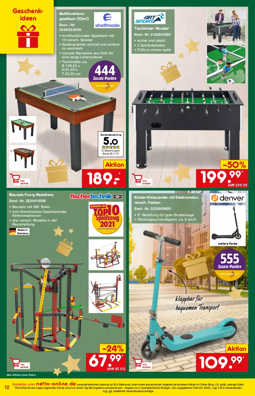 Aktueller Prospekt Netto Marken-Discount - Online-Magazin Dezember - von 01.12 bis 31.12.2021 - strona 12