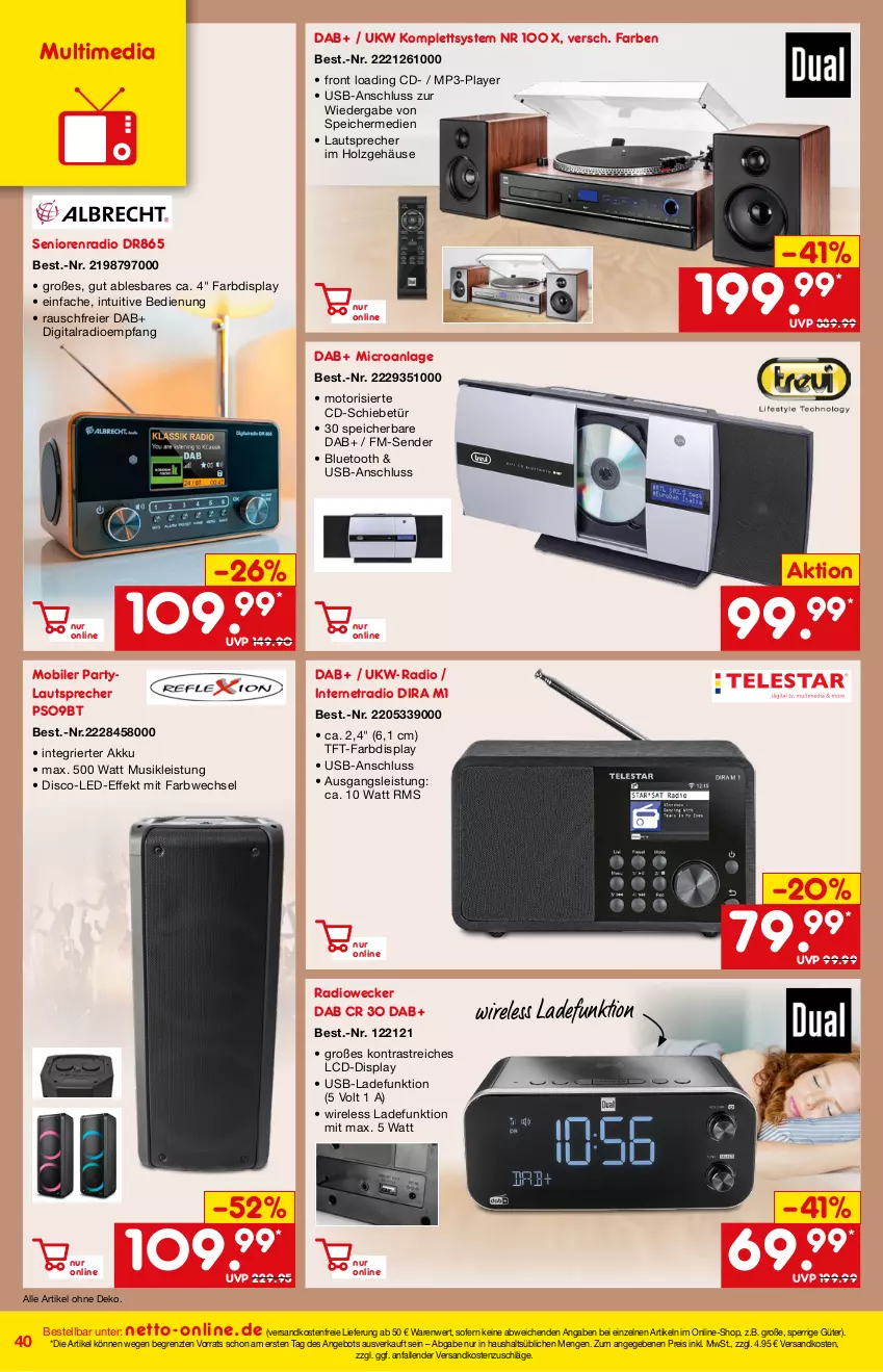 Aktueller Prospekt Netto Marken-Discount - Online-Magazin Dezember - von 01.12 bis 31.12.2021 - strona 40