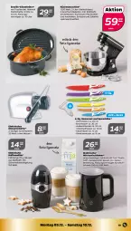Gazetka promocyjna Netto - Woche 49 - Gazetka - ważna od 10.12 do 10.12.2022 - strona 19 - produkty: brot, decke, Deckel, edelstahl, ente, kaffee, Kaffeemühle, Käse, küche, Küchen, küchenmaschine, LG, maille, messer, Messerset, milch, milchaufschäumer, Ria, riegel, Schneebesen, schüssel, spülmaschinen, Ti, usb