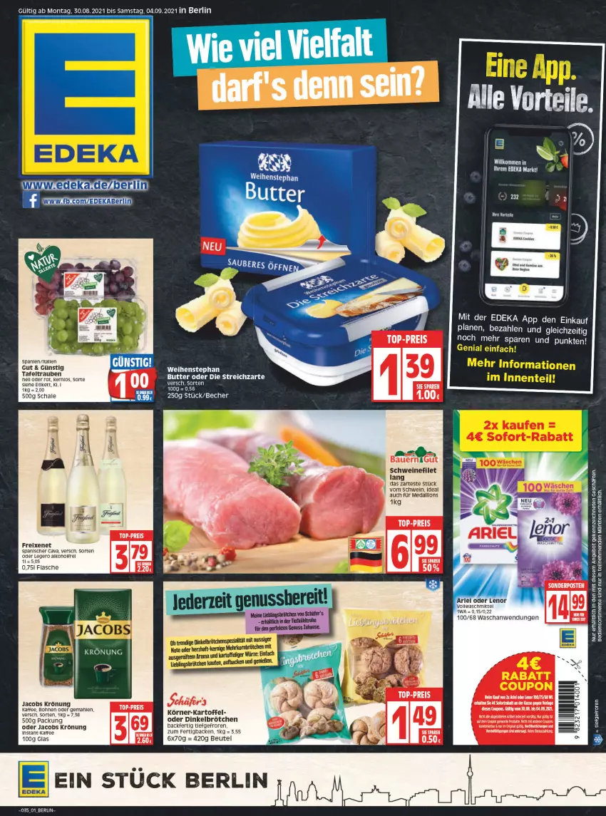 Aktueller Prospekt Edeka - Angebote der Woche - von 30.08 bis 04.09.2021 - strona 1