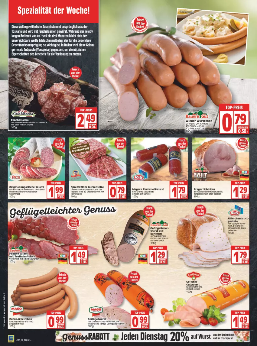 Aktueller Prospekt Edeka - Angebote der Woche - von 30.08 bis 04.09.2021 - strona 4