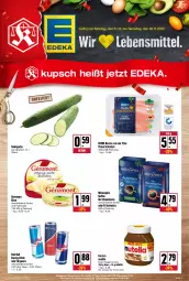 Gazetka promocyjna Kupsch - Angebote der Woche - Gazetka - ważna od 05.11 do 05.11.2022 - strona 1 - produkty: creme, deka, drink, eis, energy drink, ferrero, géramont, gurke, kaffee, Käse, mövenpick, mövenpick kaffee, nuss, nuss-nugat-creme, nutella, pute, red bull, reis, salat, Salatgurke, schnitzel, Ti, ZTE