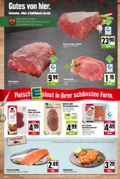 Gazetka promocyjna Kupsch - Angebote der Woche - Gazetka - ważna od 05.11 do 05.11.2022 - strona 4 - produkty: bio, braten, deka, edeka bio, eis, filet, fisch, fischtheke, fleisch, hackfleisch, hackfleisch gemischt, ideal zum braten, Kalbfleisch, lachs, lachsfilet, meerrettich, minutensteaks, natur, Räucherlachs, reis, Rettich, rind, rinder, schwein, schwein und rind, schweine, schweinerücken, steak, steaks, tafelspitz, Ti, wein, weine, ZTE