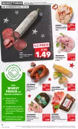 Gazetka promocyjna Kaufland - Gazetka - ważna od 07.12 do 07.12.2022 - strona 16 - produkty: angebot, eis, fleisch, Geflügel, gurke, gurken, Hähnchenfleisch, knoblauch, leberwurst, reinert, reis, ring, rohschinken, salami, schinken, spargel, Spezi, Ti, tisch, wiesenhof, wurst, wursttheke, ZTE