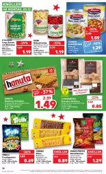 Gazetka promocyjna Kaufland - Gazetka - ważna od 07.12 do 07.12.2022 - strona 38 - produkty: angebot, beutel, bohne, bohnen, brötchen, butter, butterkeks, chips, creme, eintopf, erbsen, frucht, früchte, fruchtgummi, fruchtgummis, funny-frisch, hanuta, haselnuss, hülsenfrüchte, junge erbsen, kakao, kartoffel, kartoffelchips, keks, kekse, kichererbsen, leibniz, linsen, meersalz, natur, nuss, Ofen, rel, rum, salz, schnitten, senf, steinofen, Ti, topf, trolli, trolli fruchtgummi, waffeln, ZTE, zucker