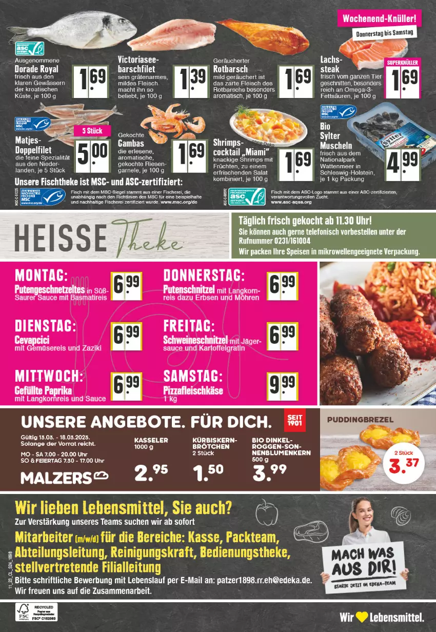 Aktueller Prospekt Edeka - Angebote der Woche - von 13.03 bis 18.03.2023 - strona 24 - produkty: angebot, angebote, aqua, arlo, bio, blume, blumen, brötchen, deka, eier, eis, elle, ente, erbsen, fanta, filet, fisch, fische, Fischer, fleisch, fleischkäse, früchte, früchten, geschnetzeltes, Käse, korn, lachs, Langkornreis, lebensmittel, LG, mac, matjes, miele, mit gemüse, omega, Omega-3, papier, pizza, pute, Putengeschnetzeltes, reis, Ria, Rotbarsch, salat, sauce, Schere, schnitten, Spezi, tee, telefon, Ti, tisch, uhr, Wanne, zaziki, Zelt