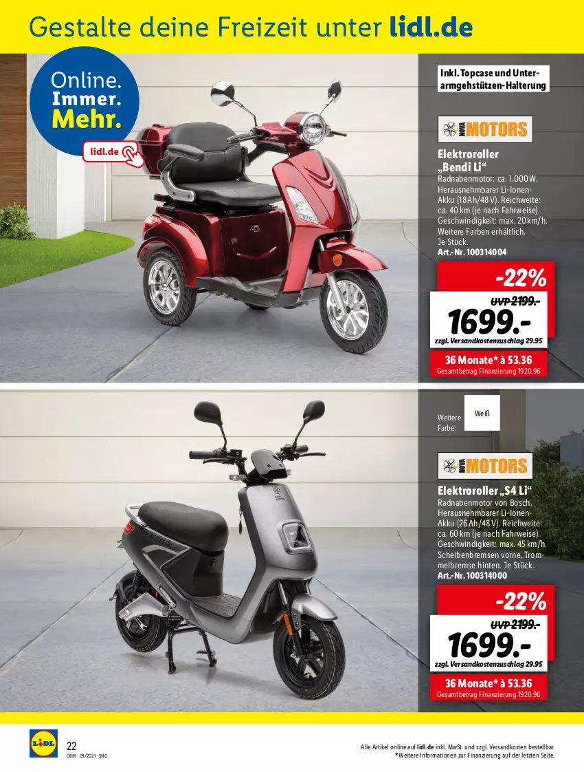 Aktueller Prospekt Lidl - Aktuelle Onlineshop-Highlights - von 01.09 bis 30.09.2021 - strona 22