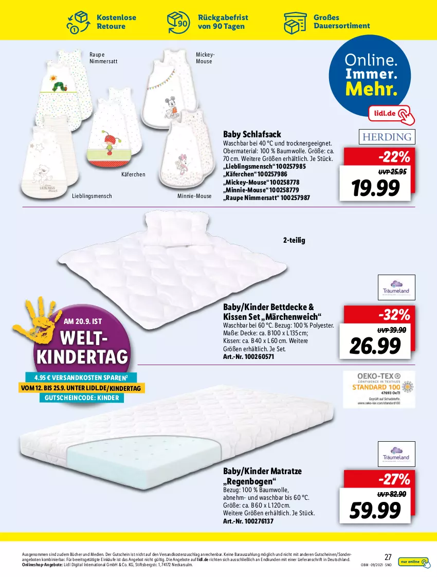 Aktueller Prospekt Lidl - Aktuelle Onlineshop-Highlights - von 01.09 bis 30.09.2021 - strona 27