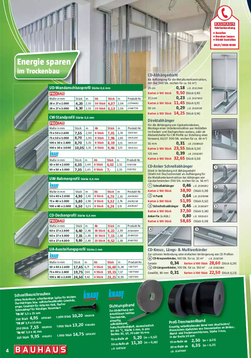 Aktueller Prospekt Bauhaus - Prospekte - von 03.09 bis 01.10.2022 - strona 4 - produkty: asti, Bau, Brei, decke, Draht, elle, Holz, latte, rel, ring, schrauben, Stier, telefon, Ti, tisch, usb