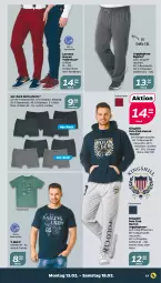 Gazetka promocyjna Netto - Woche 7 - Gazetka - ważna od 18.02 do 18.02.2023 - strona 17 - produkty: Bau, baumwolle, Elan, gin, hose, Jogginghose, lorenz, retroshorts, Ria, shirt, shorts, T-Shirt, Tasche, taschen, Ti, wolle