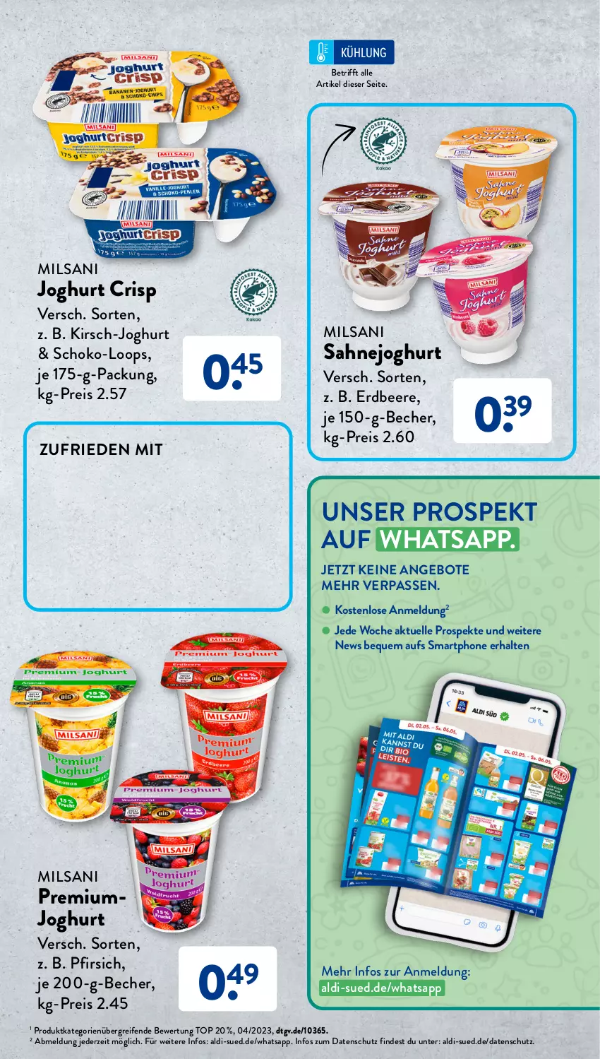 Aktueller Prospekt AldiSud - Entdecke unser Sortiment - von 01.08 bis 31.08.2023 - strona 5 - produkty: aldi, angebot, angebote, Becher, beere, eis, elle, erdbeere, joghur, joghurt, kirsch, pfirsich, reifen, reis, sahne, Sahnejoghurt, schoko, smartphone, Ti