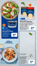 Gazetka promocyjna AldiSud - Entdecke unser Sortiment - Gazetka - ważna od 31.08 do 31.08.2023 - strona 14 - produkty: aldi, arrabbiata, basilico, beutel, bolognese, cin, di bufala, eis, grana, grana padano, Käse, milch, mozzarella, padano, parmigiano, parmigiano reggiano, pasta, pasta-sauce, Rana, reggiano, Reibekäse, reis, rel, rezept, sauce