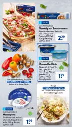 Gazetka promocyjna AldiSud - Entdecke unser Sortiment - Gazetka - ważna od 31.08 do 31.08.2023 - strona 15 - produkty: aldi, Becher, cin, doppelrahmstufe, eis, frischkäse, Käse, mac, mascarpone, mozzarella, pasta, pizza, Pizzateig, reis, rel, rezept, sauce, Soße, tomate, tomaten, tomatensauce, Vegeta, veggie, zitrone, zitronen