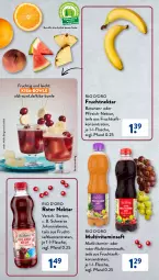 Gazetka promocyjna AldiSud - Entdecke unser Sortiment - Gazetka - ważna od 31.08 do 31.08.2023 - strona 20 - produkty: aldi, banane, bananen, beere, bowle, Clin, flasche, frucht, fruchtsaft, johannisbeere, Multivitaminsaft, Nektar, pfirsich, Ria, saft, Ti, vita