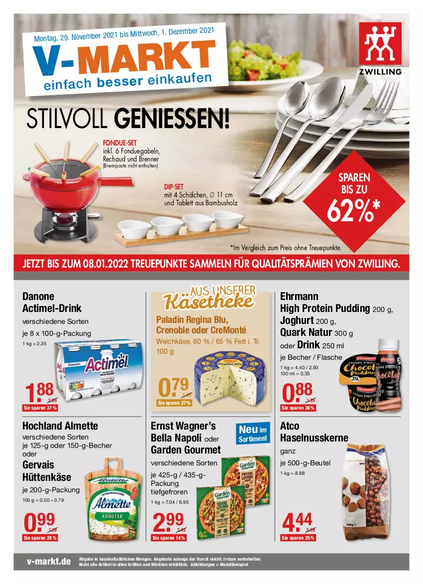 Aktueller Prospekt Vmarkt - V-Markt - von 29.11 bis 01.12.2021 - strona 1