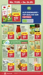 Gazetka promocyjna Aldi Nord - Von Montag - Gazetka - ważna od 24.05 do 24.05.2025 - strona 14 - produkty: aldi, aufschnitt, aufstrich, Becher, beutel, bio, braten, direktsaft, eis, erbsen, flasche, frucht, gin, grill, kartoffel, leine, olive, oliven, paprika, pasta, rapsöl, reis, saft, steak, steaks, Ti, tiefpreis, Tofu, tomate, tomaten, trolli, ZTE