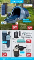 Gazetka promocyjna Aldi Nord - Von Montag - Gazetka - ważna od 24.05 do 24.05.2025 - strona 16 - produkty: Abba, aldi, Bau, bett, Campingdusche, decke, dell, dusche, eis, elle, gin, gürteltasche, hering, kissen, Kugel, leine, luftbett, Mode, Ria, ring, sac, schlafsack, smartphone, Tasche, taschen, Ti, wasser, Windschutz, Zelt, ZTE