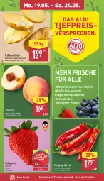 Gazetka promocyjna Aldi Nord - Von Montag - Gazetka - ważna od 24.05 do 24.05.2025 - strona 2 - produkty: aldi, beere, beeren, beutel, bio, eis, erdbeere, erdbeeren, Frühkartoffeln, kartoffel, kartoffeln, paprika, paprika rot, pfirsich, pfirsiche, reis, Spitzpaprika, Ti