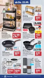 Gazetka promocyjna Aldi Nord - Von Montag - Gazetka - ważna od 24.05 do 24.05.2025 - strona 24 - produkty: Backform, Bad, bambus, bratpfanne, Crofton, decke, Deckel, dell, edelstahl, elle, fenster, Germ, geschirr, gin, grill, Grillpfanne, herdarten, küche, Küchen, Küchenregal, LG, Mode, pfanne, pfeffer, Pfeffermühle, regal, Ria, ring, salz, Servierwagen, Springform, spülmaschinen, Ti, topf, wok, ZTE