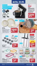Gazetka promocyjna Aldi Nord - Von Montag - Gazetka - ważna od 24.05 do 24.05.2025 - strona 25 - produkty: ambia, Crofton, decke, Deckel, dell, Eckregal, eis, elle, frischhaltedosen, Frühstücksteller, gefrierschrank, geschirr, gin, Gläser, korb, küche, Küchen, Küchenhelfer, küchenmaschine, LG, mikrowelle, Mode, regal, Ria, riegel, Rührschüssel, Schal, Schale, Schneebesen, Schrank, schüssel, Speiseteller, Spritzschutz, spülmaschinen, teller, Ti, ZTE