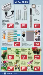 Gazetka promocyjna Aldi Nord - Von Montag - Gazetka - ważna od 24.05 do 24.05.2025 - strona 26 - produkty: bambus, beutel, blume, Crofton, dell, edelstahl, elle, geranie, gin, gurke, gurken, hortensie, HP, knoblauch, Knoblauchpresse, Kochlöffel, korb, kräuter, küche, Küchen, Küchenhelfer, Kugel, kulturtopf, LG, Löffel, messer, Mode, obst, paprika, pfanne, pfannen, Pfannenwender, pflanze, phalaenopsis, Ria, Schöpflöffel, Ti, tomate, tomaten, topf, und pfanne, wäschekorb, ZTE