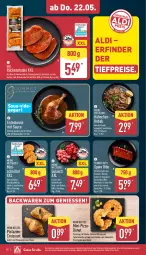 Gazetka promocyjna Aldi Nord - Von Montag - Gazetka - ważna od 24.05 do 24.05.2025 - strona 28 - produkty: aldi, backwaren, braten, cheddar, creme, Croissant, Donut, eis, ente, Entenkeule, geback, gewürz, grill, gulasch, jalapeño, kotelett, marinade, mit pistazien, nacho, Ofen, pistazien, pizza, Pizzateig, reis, rind, Rückensteak, rückensteaks, sauce, schnitzel, schwein, schwein und rind, schweine, schweinerücken, Soße, spare ribs, steak, steaks, Ti, tiefpreis, tomate, tomaten, vom schwein und rind, wein, weine