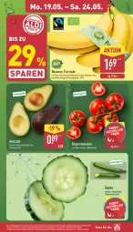 Gazetka promocyjna Aldi Nord - Von Montag - Gazetka - ważna od 24.05 do 24.05.2025 - strona 3 - produkty: auer, avocado, banane, bananen, Bau, Bauer, eis, gurke, reis, rispentomaten, Ti, tomate, tomaten, trolli, ZTE