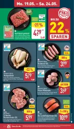 Gazetka promocyjna Aldi Nord - Von Montag - Gazetka - ważna od 24.05 do 24.05.2025 - strona 6 - produkty: bio, braten, bratwurst, brustfilet, eis, filet, fleisch, grill, hackfleisch, hackfleisch gemischt, lachs, lachsfilet, mais, Nackensteak, nackensteaks, pute, rind, rwe, schwein, schweine, schweinenacken, steak, steaks, Ti, trolli, wein, weine, wurst
