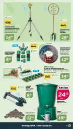 Gazetka promocyjna Netto - Woche 17 - Gazetka - ważna od 29.04 do 29.04.2023 - strona 11 - produkty: blume, blumen, bügel, Garten, gartenschlauch, LG, Ria, schlauch, Schlauchzubehör, Teleskop, Ti, tisch, wasser