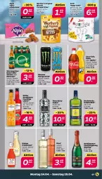 Gazetka promocyjna Netto - Woche 17 - Gazetka - ważna od 29.04 do 29.04.2023 - strona 7 - produkty: alpia, Becher, Becherovka, bites, bree, caramel, coca-cola, cola, drink, energy drink, fanta, fanta oder, fanta oder sprite, flasche, frucht, gin, hero, Knusperflocken, kräuter, kräuterlikör, leine, likör, maracuja, monster, Monster Energy, natur, oder sprite, radler, riesling, rotkäppchen, schoko, schokolade, sprite, tafelschokolade, Three Sixty, Ti, vodka, zitrone