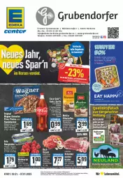 Gazetka promocyjna E Center - Angebote der Woche - Gazetka - ważna od 07.01 do 07.01.2023 - strona 1 - produkty: angebot, angebote, Becher, braten, coca-cola, cola, decke, deka, eis, elle, ente, erde, fanta, flammkuchen, flasche, fleisch, kaffee, kuchen, lamm, lebensmittel, melitta, Ofen, reis, rind, röstkaffee, rum, rwe, schwein, schweine, snack, snacks, sprite, steinofen, tee, telefon, teller, Ti, uhr, wagner, wein, weine