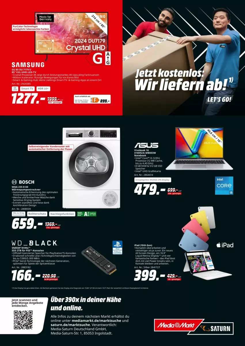 Aktueller Prospekt Saturn - Prospekte - von 07.10 bis 12.10.2024 - strona 12 - produkty: angebot, angebote, auto, bett, decke, eier, ente, Intel, Kette, lack, lays, mediamarkt, PlayStation, tee, Ti, tisch, uhd