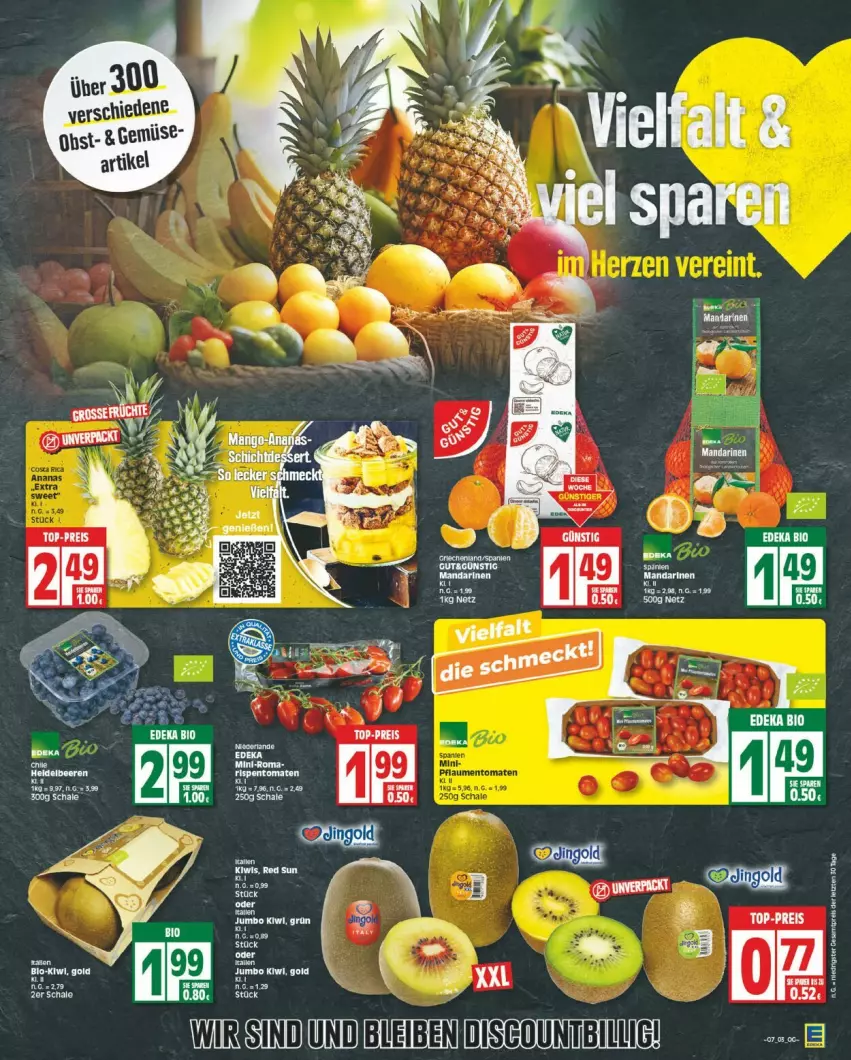 Aktueller Prospekt Edeka - Prospekte - von 12.02 bis 17.02.2024 - strona 3 - produkty: eis, jumbo, kiwi, reis, Schal, Schale, Ti, top-preis