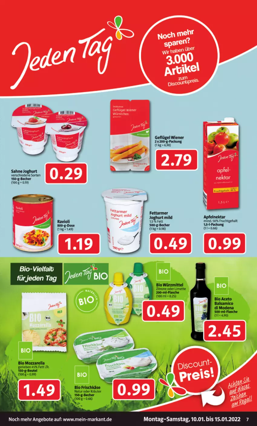 Aktueller Prospekt Markant - Prospekte - von 10.01 bis 15.01.2022 - strona 7 - produkty: angebot, angebote, bio