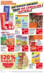 Gazetka promocyjna Kaufland - Gazetka - ważna od 16.11 do 16.11.2022 - strona 30 - produkty: angebot, apfel, beere, beutel, bio, cerealien, Dr. Oetker, erdbeere, frucht, gin, hafer, haferflocken, honig, joghur, joghurt, kakao, kölln, korn, milch, müsli, nuss, Paula, porridge, Ria, schoko, Ti, vita, vitalis, vitalis müsli, ZTE, zucker