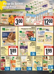 Gazetka promocyjna E Center - Angebote der Woche - Gazetka - ważna od 30.09 do 30.09.2023 - strona 11 - produkty: auer, Becher, Berger, Bergkäse, beutel, bio, brot, chicken nuggets, deka, edeka bio, eis, emmentaler, erbsen, geback, gin, gouda, hummus, Käse, kichererbsen, knäckebrot, Kürbis, linsen, mac, milch, möhren, natur, nuggets, nürnberger, Ofen, reis, saft, sesam, smoothie, steinofen, Ti, tomate, tomaten, Tomatensaft, vollmilch, waffeln, wiener, würstchen