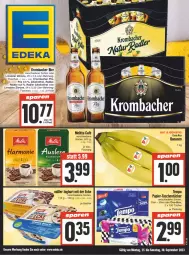 Gazetka promocyjna E Center - Angebote der Woche - Gazetka - ważna od 30.09 do 30.09.2023 - strona 3 - produkty: alkohol, banane, bananen, Becher, bier, deka, flasche, krombache, krombacher, krombacher pils, limo, Limobier, mac, melitta, papier, pils, radler, rwe, Tasche, taschen, taschentücher, Tempo, tücher, zitrone