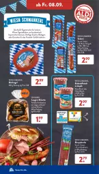 Gazetka promocyjna AldiSud - NÄCHSTE WOCHE - Gazetka - ważna od 09.09 do 09.09.2023 - strona 32 - produkty: aldi, axe, bier, eis, fleisch, Haxe, ilag, knoblauch, Kugel, mit knoblauch, nuss, reis, salami, snack, snacks, Spezi, Ti, tisch, Zelt