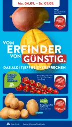 Gazetka promocyjna AldiSud - NÄCHSTE WOCHE - Gazetka - ważna od 09.09 do 09.09.2023 - strona 4 - produkty: aldi, beutel, bio, cocktail, eis, kartoffel, kartoffeln, kracher, mango, nuss, reis, rispentomaten, speisekartoffeln, Ti, tomate, tomaten